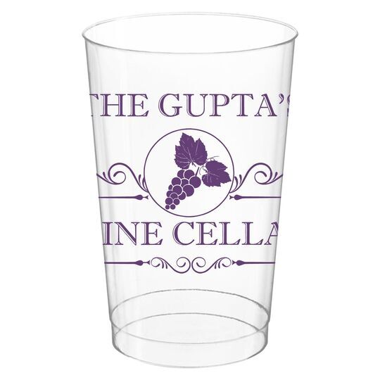 Wine Cellar Clear Plastic Cups
